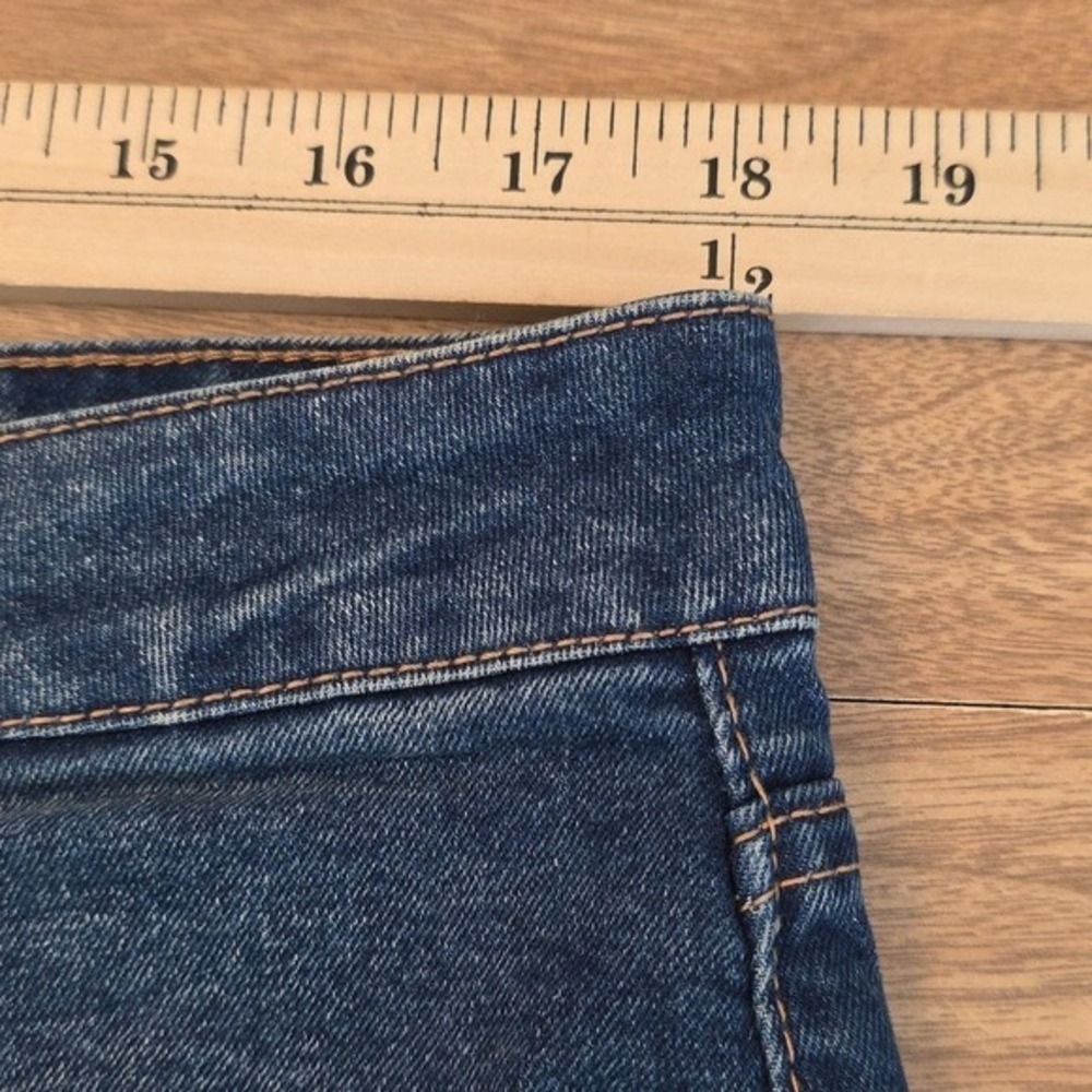 Frye Women's Jeans High Rise Medium Wash Cuffed Zip Fly Size 14 New - Picture 12 of 16